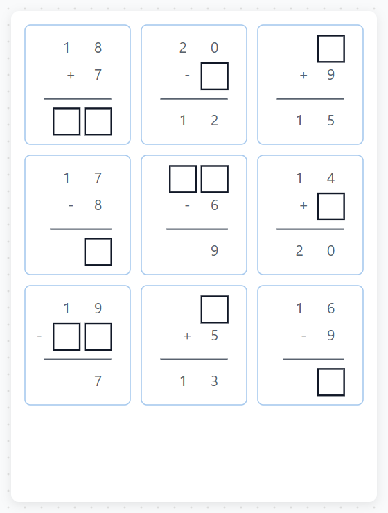 竖式计算题 缩略图