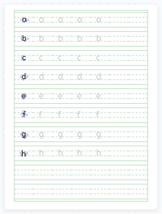 拼音字母笔顺帖 缩略图